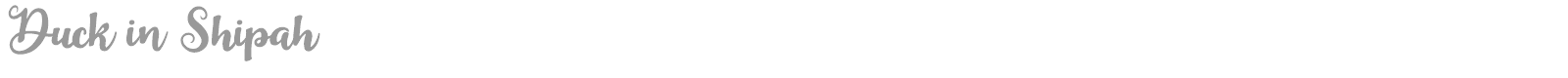 Duck in Shipah font preview